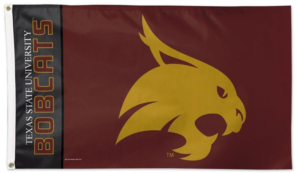 Texas State Bobcats Flag 3x5 Logo 02334115 Heartland Flags