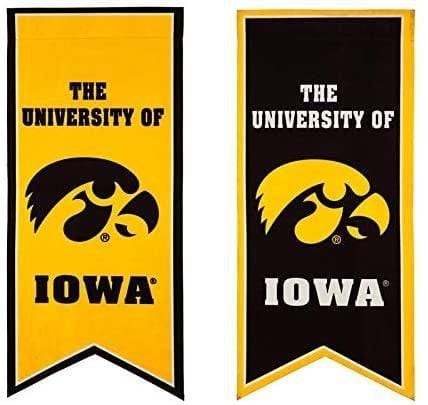 The University of Iowa Garden Flag 2 Sided Long Pennant 14LB980XL Heartland Flags