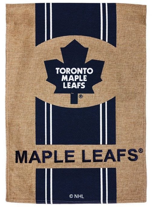 Toronto Maple Leafs Garden Flag 2 Sided Burlap 14B4376 Heartland Flags