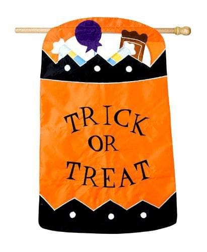 Trick or Treat Flag 2 Sided Decorative Banner 71684 Heartland Flags