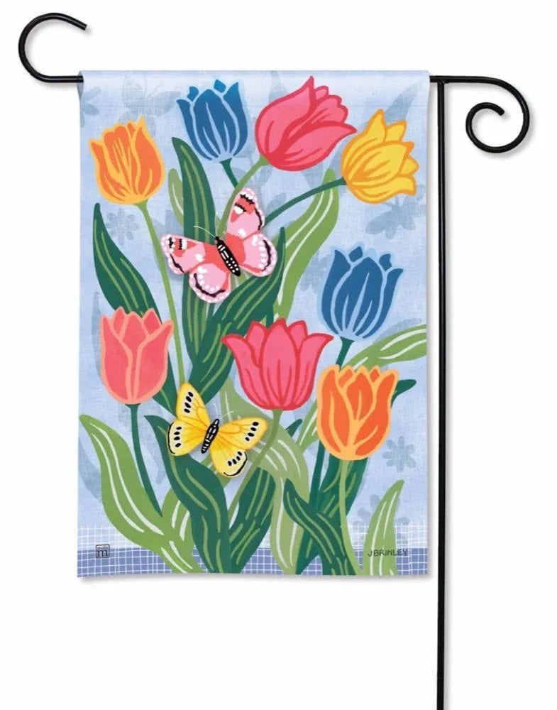 Tulip Tango Spring Garden Flag 2 Sided Decorative 33208 Heartland Flags