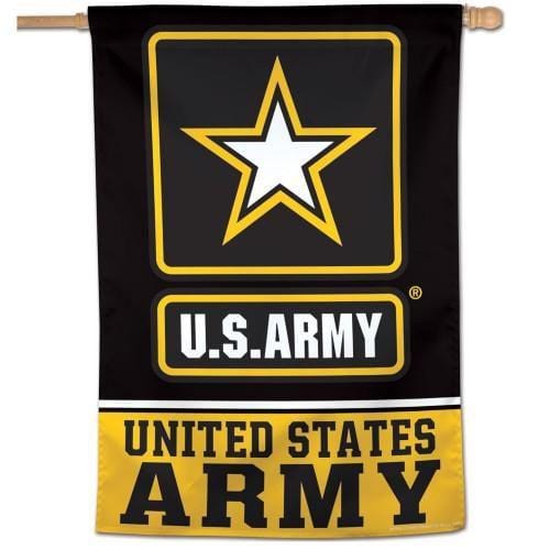 United States Army Flag Vertical Black Yellow House Banner 04692519 Heartland Flags