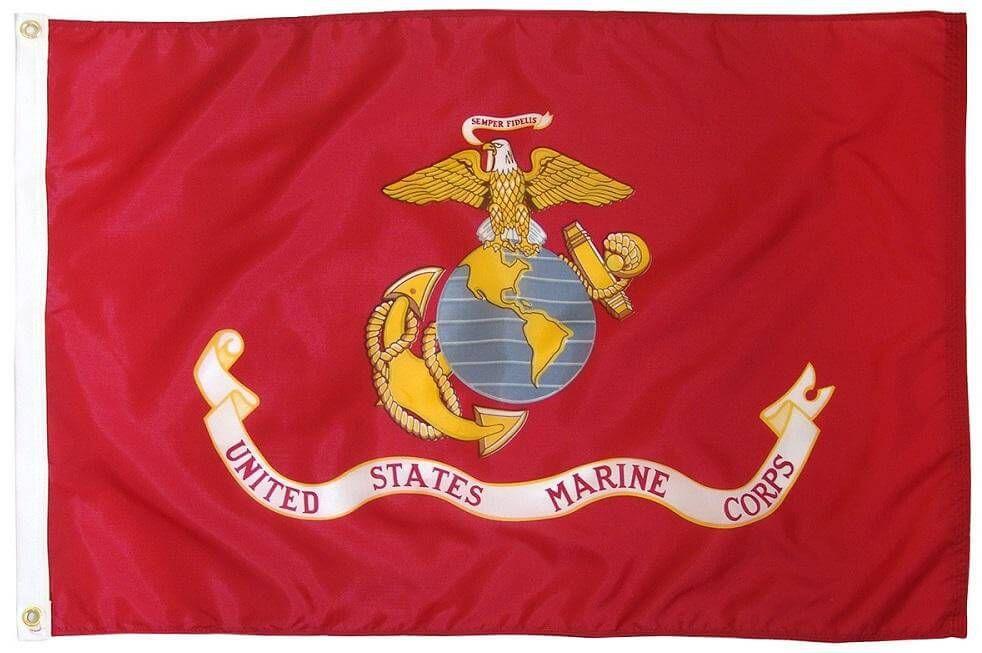 United States Marines Corps Flag Logo 2x3 3x5 4x6 439004 Heartland Flags