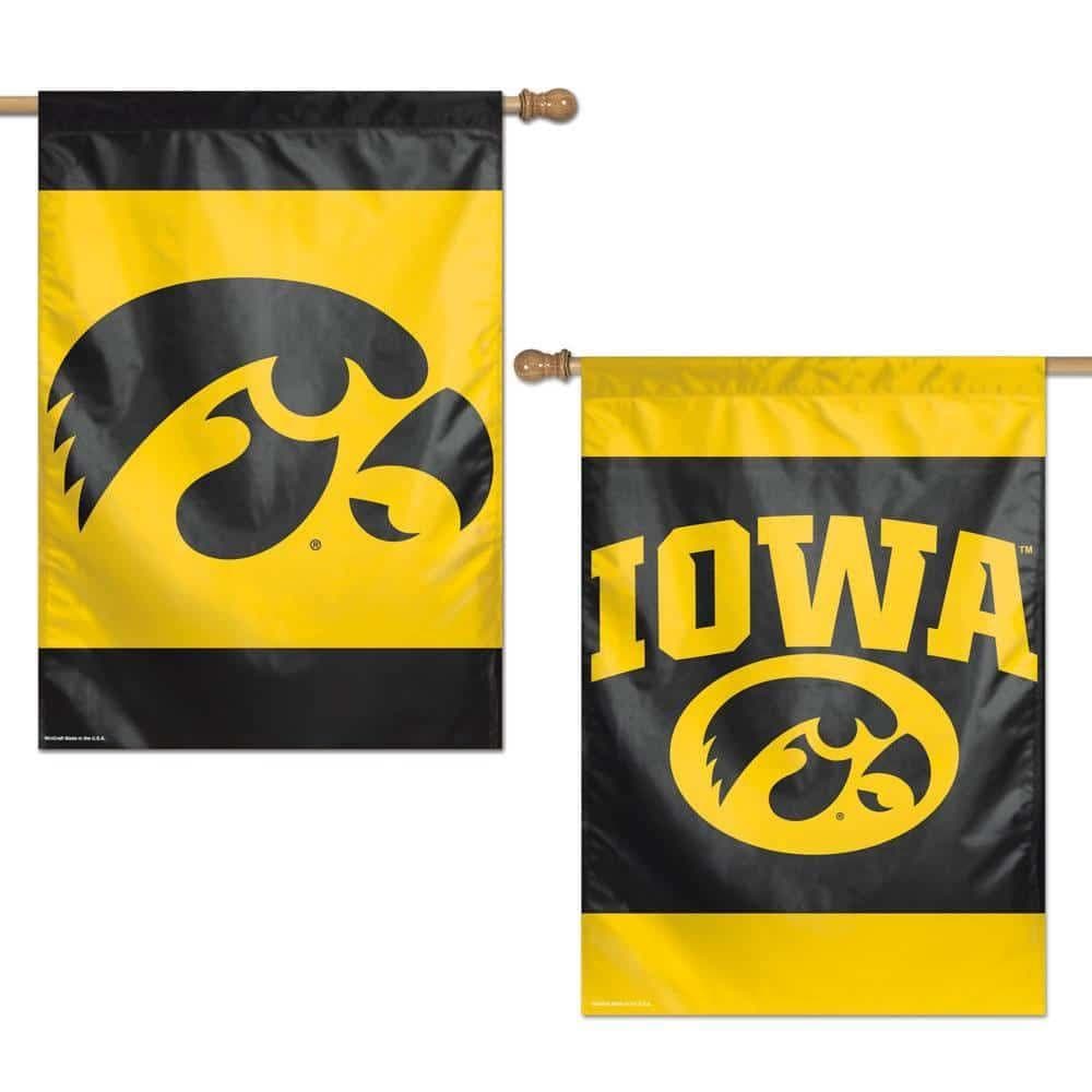 University of Iowa Hawkeyes Banner 2 Sided House Flag 21224013 Heartland Flags
