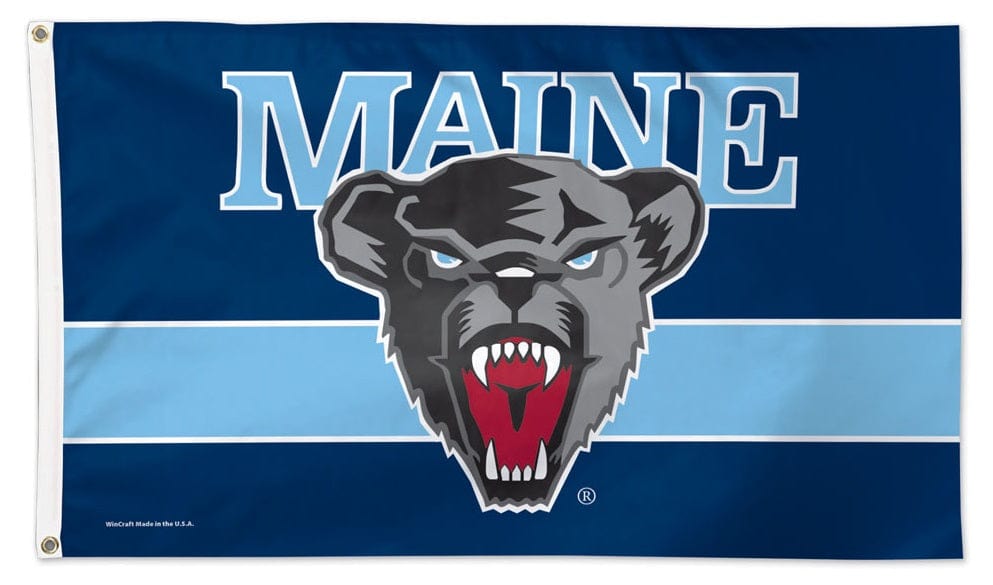 University of Maine Flag 3x5 Black Bears 02040215 Heartland Flags