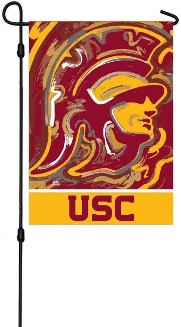 University of Southern California Garden Flag 2 Sided Justin Patten Trojans 14S997JPA Heartland Flags