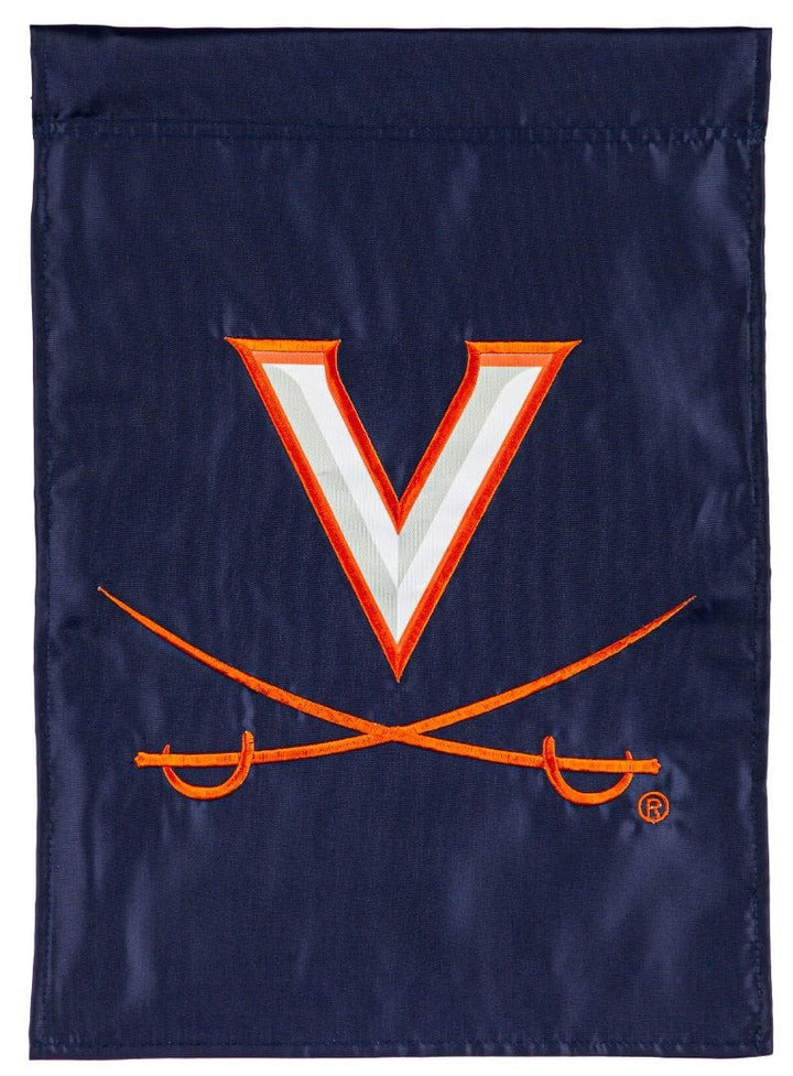 University of Virginia Garden Flag 2 Sided Applique Logo 16A901 Heartland Flags