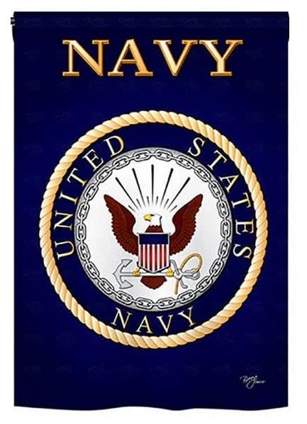 US Navy 2 Sided Military Garden Flag 58058 Heartland Flags