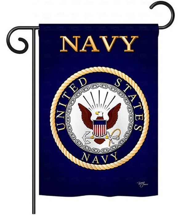 US Navy 2 Sided Military Garden Flag 58058 Heartland Flags