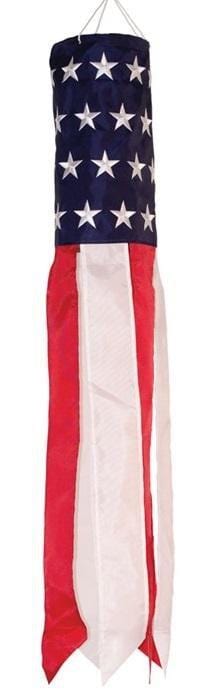 US Stars & Stripes Patriotic Windsock 33 Inches Long 4991 Heartland Flags
