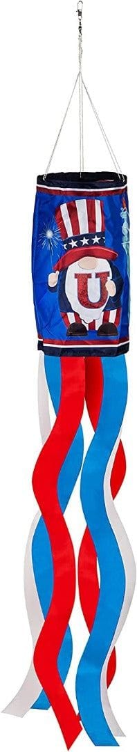 USA Gnomes Windsock 40 Inches Long Patriotic 40S1138 Heartland Flags