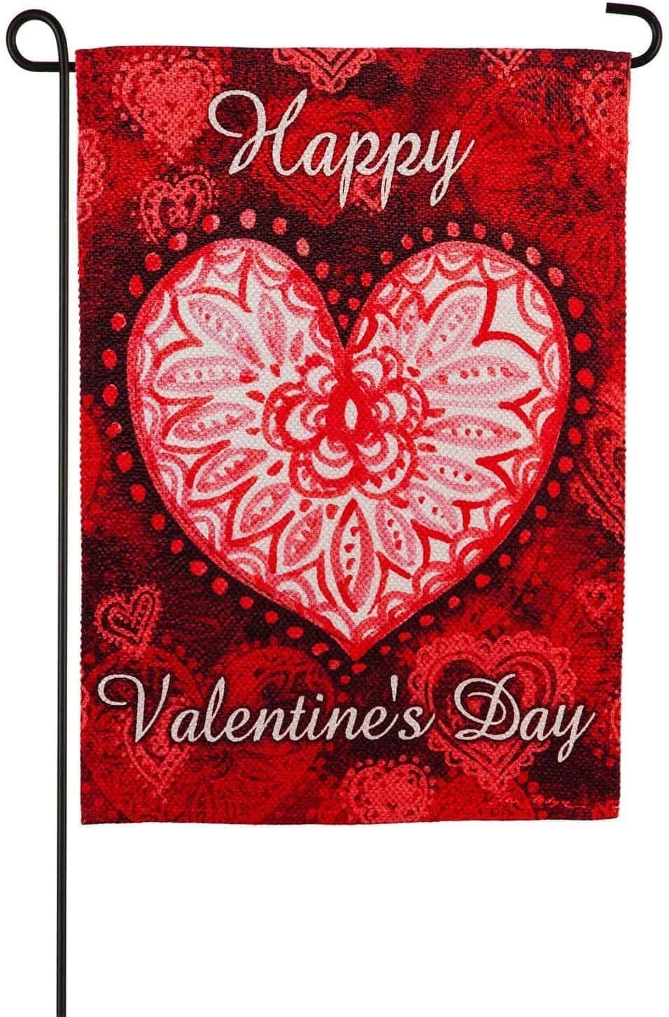 Valentine All You Need Is Love Garden Flag 2 Sided Textured 14ES9481 Heartland Flags