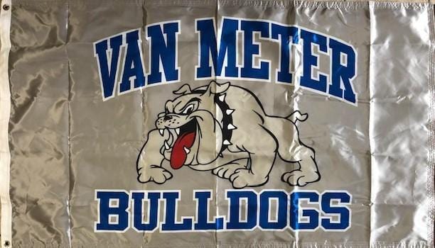 Van Meter Flag 3x5 Bulldogs 2 Sided High School 983865 Heartland Flags