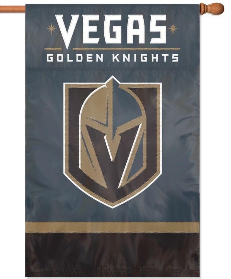 Vegas Golden Knights Flag 2 Sided Applique AFGOL Heartland Flags