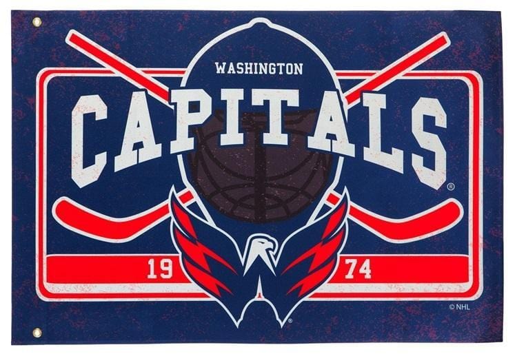 Washington Capitals Flag 2 Sided Hockey Logo 17L4378 Heartland Flags