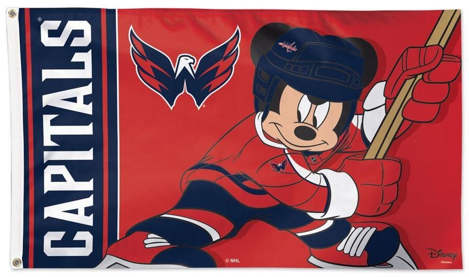 Washington Capitals Flag 3x5 Mickey Mouse Disney 25057320 Heartland Flags