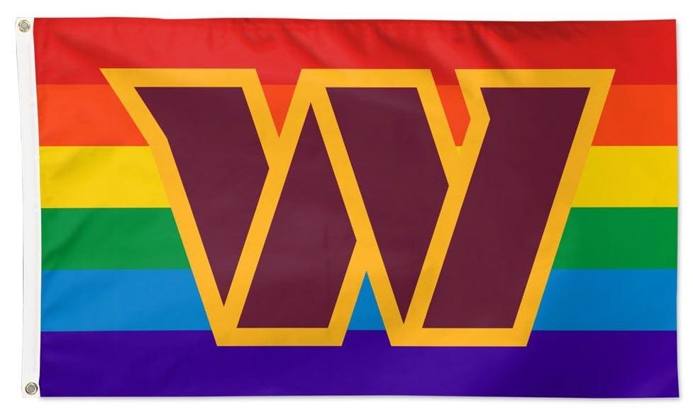 Washington Commanders Flag 3x5 Rainbow Pride 29259222 Heartland Flags