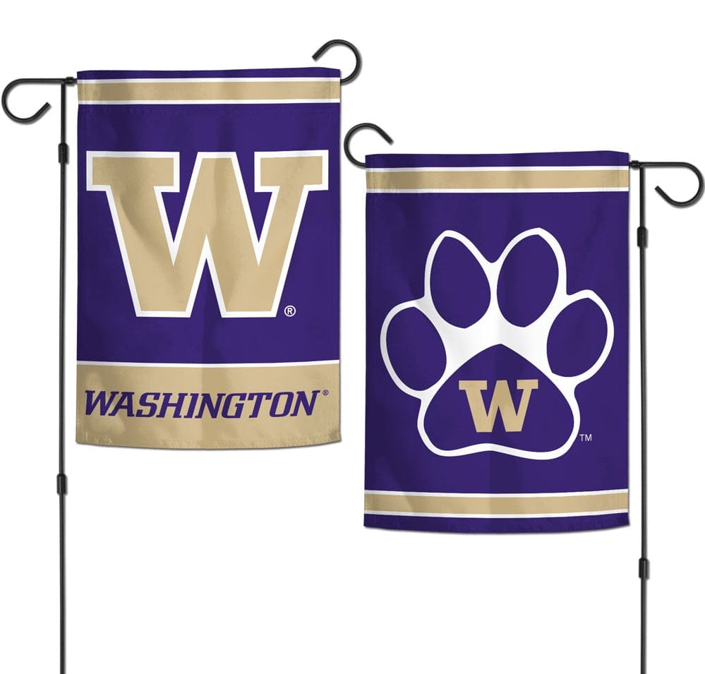 Washington Huskies Garden Flag 2 Sided Logo 16459022 Heartland Flags