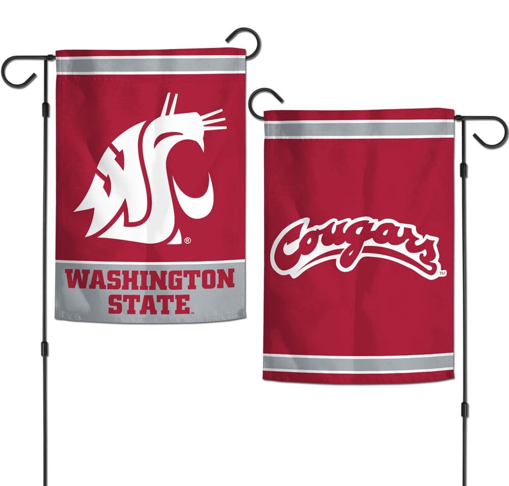Washington State Garden Flag 2 Sided Cougars logo 16134022 Heartland Flags