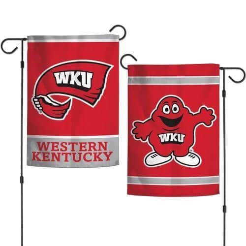 Western Kentucky Garden Flag 2 Sided Hilltoppers WKU 58088127 Heartland Flags