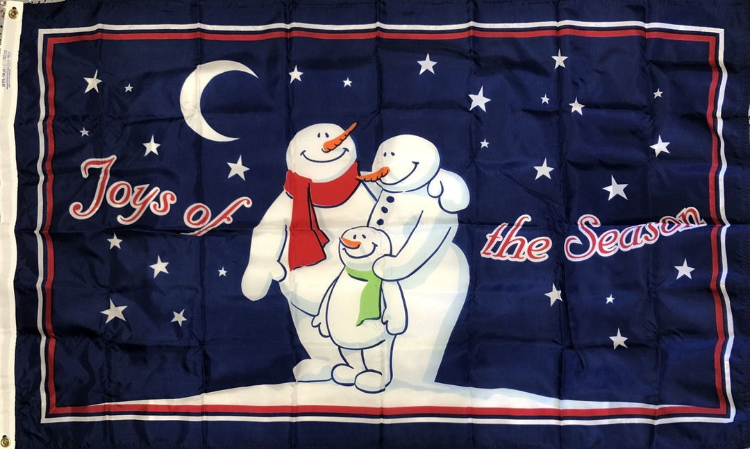 Winter Family Joy Christmas Flag 3x5 Joys of the Season 420476 Heartland Flags