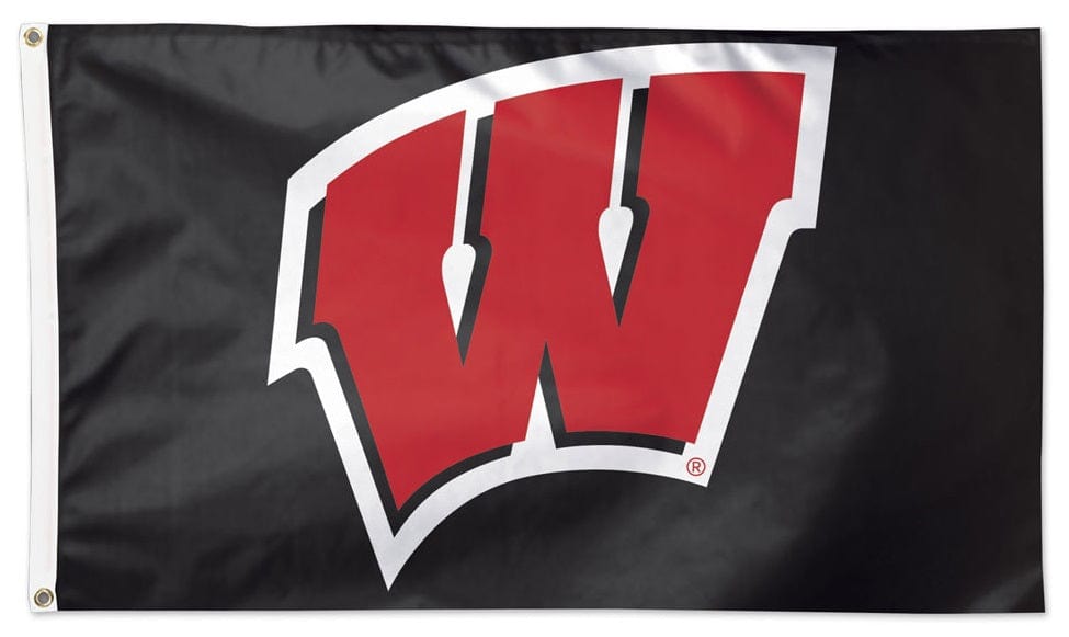 Wisconsin Badgers Flag 3x5 Black 32788321 Heartland Flags