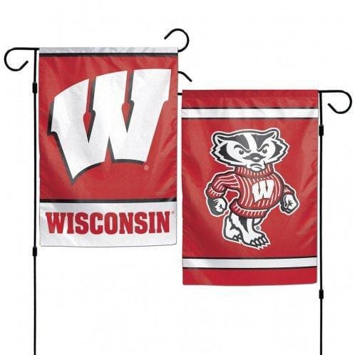 Wisconsin Badgers Garden Flag 2 Sided Bucky 16149017 Heartland Flags