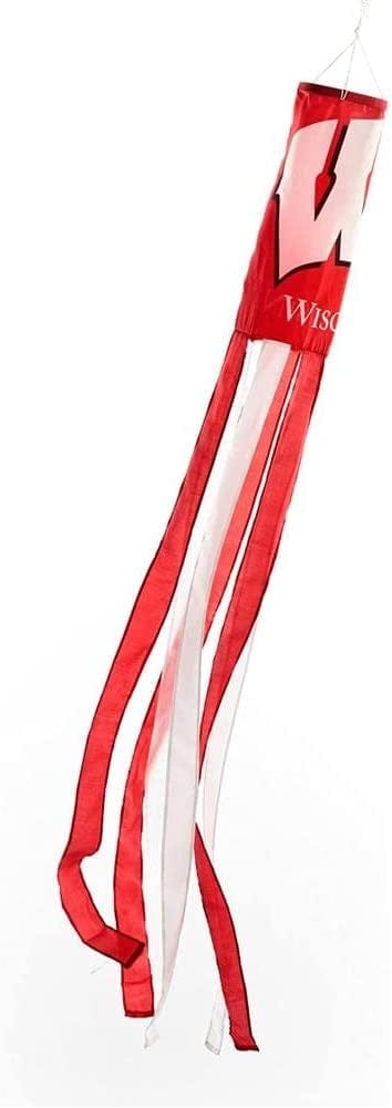 Wisconsin Badgers Windsock 60 Inches Long 79020 Heartland Flags