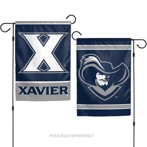 Xavier University Garden Flag 2 Sided Musketeers Logo 44452117 Heartland Flags